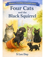 Four Cats and the Black Squirrel: A Whiskers, Friendship, and Sunshine Book Series (Four Cats: A Cozy Tale of Friendship and Sunshine) B0GGPWG7JJ Book Cover