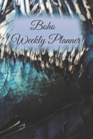 Boho Weekly Planner: 6x9 undated weekly planner pages. Blurred bird feathers 1710558024 Book Cover