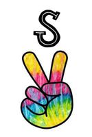 A: Monogrammed Peace Sign Letter A 1728844649 Book Cover