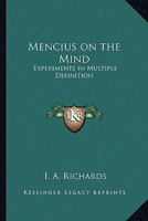 Mencius on the Mind: Experiments in Multiple Definition 0766192202 Book Cover