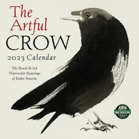 The Artful Crow 2023 Wall Calendar: Brush & Ink Watercolor Paintings by Endre Penovac | 12" x 24" Open | Amber Lotus Publishing 1631369253 Book Cover