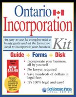 Ontario Incorporation Kit 1551804468 Book Cover