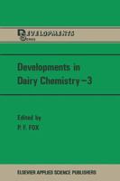 Developments in Dairy Chemistry-3 940108694X Book Cover