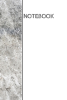 Notebook: Black and white marble chalk wrap around design notebook: 90 blank lined pages: 6x9 1702660141 Book Cover