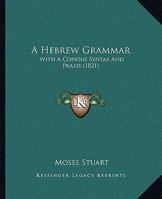 A Hebrew Grammar With A Copious Syntax And Praxis 1247234711 Book Cover
