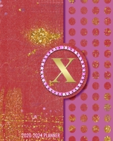 2020-2024 5 Year Monthly Planner: Initial Monogram Letter X 60 Months Calendar, 5 Year Agenda Schedule Organizer, Logbook and Personalized Journal 1707960089 Book Cover