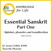 Essential Sanskrit Part One: Alphabet, phonetics and transliteration 1950876160 Book Cover