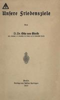 Unsere Friedensziele 3642986471 Book Cover