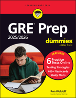 GRE Prep 2025/2026 for Dummies: Book + 6 Practicetests & 400+ Flashcards Online 1394255667 Book Cover