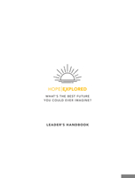 Hope Explored Leader's Handbook: What's the Best Future You Could Ever Imagine? 178498681X Book Cover