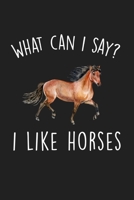 What Can I Say I Like Horses: Blank Lined Notebook To Write In For Notes, To Do Lists, Notepad, Journal, Funny Gifts For Horse Lover 1678494127 Book Cover