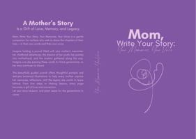 Mom, Write Your Story: Your Memories, Your Voice B0FMNKW5GP Book Cover