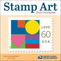 United States Postal Service Stamp Art 2025 Wall Calendar 1524886998 Book Cover