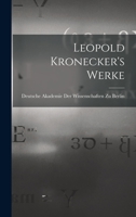 Leopold Kronecker's Werke 1018085092 Book Cover