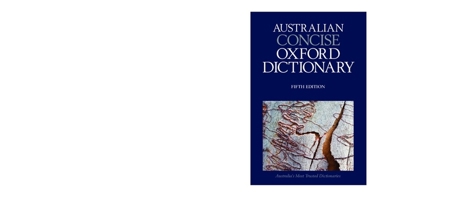 Australian Concise Oxford Dictionary 0195568869 Book Cover