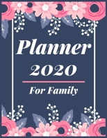 Planner 2020 for Family: Pretty Simple Planner - 2020 Planner (8.5′ x 11′ ), 128 pages 1671204077 Book Cover