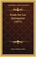 Etude Sur Les Quinquinas... 1120421322 Book Cover
