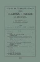 Platons Gesetze: In Auswahl 3663153983 Book Cover