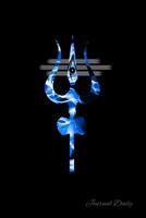 Journal Daily: Lord Shiva Divine Trishul, Mandala Backcover, Lined Blank Notebook, 6 x 9, 120 Pages 1074894235 Book Cover