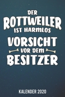 Kalender 2020: Rottweiler A5 Kalender Planer f�r ein erfolgreiches Jahr - 110 Seiten 1672869684 Book Cover