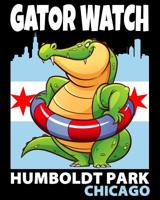 Gator Watch Chicago Humboldt Park: Humboldt Park Alligator Lagoon Rescue Fashion Wide Ruled Line Paper Legal Ruled Notebook Writing Book For Elementary Grammar Home School Kids 1079810307 Book Cover