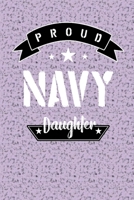 Proud Navy Daughter: Letters to My Daughter Lined Journal - Keepsake Notebook for Moms, Step-Moms, GrandMoms to record the different stages of their girls life as she grows. 1700458639 Book Cover