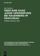 �ber eine ganz junge Verwerfung bei Rauenberg im Kraichgau 311104663X Book Cover