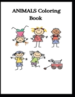 Coloring book: ANIMALS Coloring book for kids B08B379HH7 Book Cover