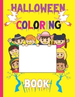 Halloween Coloring Book: Children Coloring for Kids Color Yalow : Boys, Girls and Toddlers Ages 2-4, 4-8,( Witches/ Ghosts/ Pumpkins/Haunted Houses, 100 Pages, 8,5x11 inches Mat B08GVD78NV Book Cover