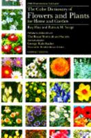 Color Dictionary of Flowers and Plants for Home and Garden 0517524562 Book Cover