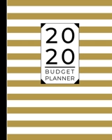 Budget Planner: Weekly and Monthly Financial Organizer Savings - Bills - Debt Trackers Modern Gold White Stripes 1691051306 Book Cover