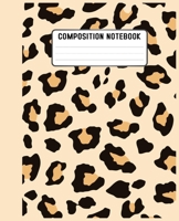 Composition Notebook: Gifts / Gift / Presents ( Leopard Skin / Fur - Ruled Notebook ) [ Animal Print Stationery / Accessories ] (Contemporary Design) 1660043263 Book Cover