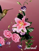 Journal: Cute Butterfly and a Hummingbird College Ruled Handwriting School and Home Story Telling Blank Line Composition Notebook : Kids Teens and Adults Diary (Beautiful Butterflies on Notebooks) 169633957X Book Cover