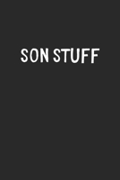Son Stuff: Lined Journal, 120 Pages, 6 x 9, Funny Son Gift Idea, Black Matte Finish (Son Stuff Journal) 170643748X Book Cover