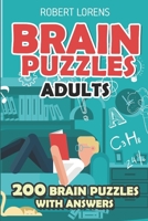 Brain Puzzles Adults: Creek Puzzles - 200 Brain Puzzles with Answers 1980819114 Book Cover
