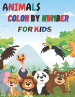 Animals Color By Number: 50 Cute Animals Color By Number Book for Kids B0BNZ3L94K Book Cover
