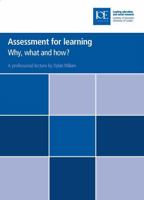 Assessment for Learning: Why, What and How? 085473788X Book Cover