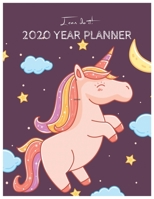 I Can Do It 2020 Year Planner: Unicorn Is Real Dream Come True Unicorn Kawaii Unicorn Monthly and Yearly Planner Blank Lined Themed Year Planner ... 110 Pages for Learning Professional Business 1674634927 Book Cover