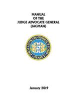 Manual of the Judge Advocate General (Jagman): January 2019 1091156131 Book Cover