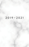 2019 - 2021: Weekly Planner Starting October 2019 - September 2021 | 5 x 8 Dated Agenda | 24 Month Appointment Calendar | Organizer Book | Soft-Cover Marble White 169481274X Book Cover