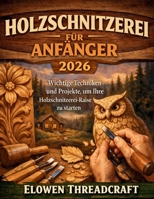 HOLZSCHNITZEREI FÜR ANFÄNGER 2026: Wichtige Techniken und Projekte, um Ihre Holzschnitzerei-Reise zu starten (German Edition) B0GVTJVX4K Book Cover