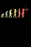 Bogensch�tzen Notizbuch: A5 Liniert 108 Seiten - Retro Bogenschie�en Evolution Notizheft - Geschenk f�r Bogensch�tzen 1703941640 Book Cover