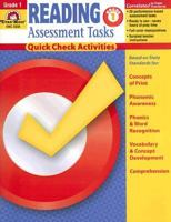 Reading Assessment Tasks Grade 1 Quick Check Tasks 1596731397 Book Cover