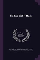 Finding-List of Music 1341007359 Book Cover
