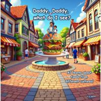 Daddy, Daddy, What Do I See? AJ Learns about different foods from different cultures 1967677042 Book Cover