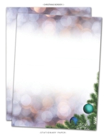 Christmas Border 1 Stationary Paper: Holiday Themed Letterhead Paper, Set of 25 Sheets for Writing, Flyers, Scrapbooking, Crafting, Invitations, Party, Office, Events, School Supplies, 8.5x11 Inch 1707666962 Book Cover