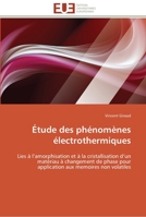 Etude Des Phenomenes Electrothermiques 6131562962 Book Cover