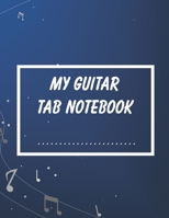 Guitar Tablature Manuscript Paper: Pages for Lyrics and Music (Guitar version): Notebook for composition and songwriting, 8.5”x11”, green antique ... on left, music staves & guitar tabs on right 1712525328 Book Cover