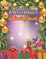 Christmas Coloring Book: a beautiful colouring book with Christmas designs on a black background, for gloriously vivid colours (Merry Christmas (Christmas designs on a black background) 170742683X Book Cover