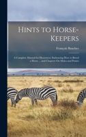Hints to Horse-Keepers: A Complete Manual for Horsemen; Embracing How to Breed a Horse ... and Chapters On Mules and Ponies 1016972113 Book Cover